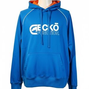 Ecko Unlimited Blue and Orange Men's Hoodie